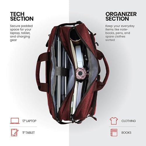 Messenger Office Bag Briefcase for Work for Men (LB6050-TAN)