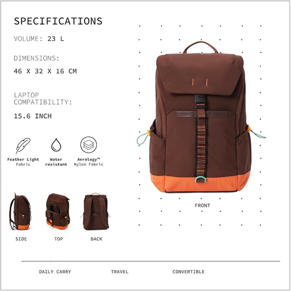 21L Daily Backpack 15.6 Inch College Daily Carry