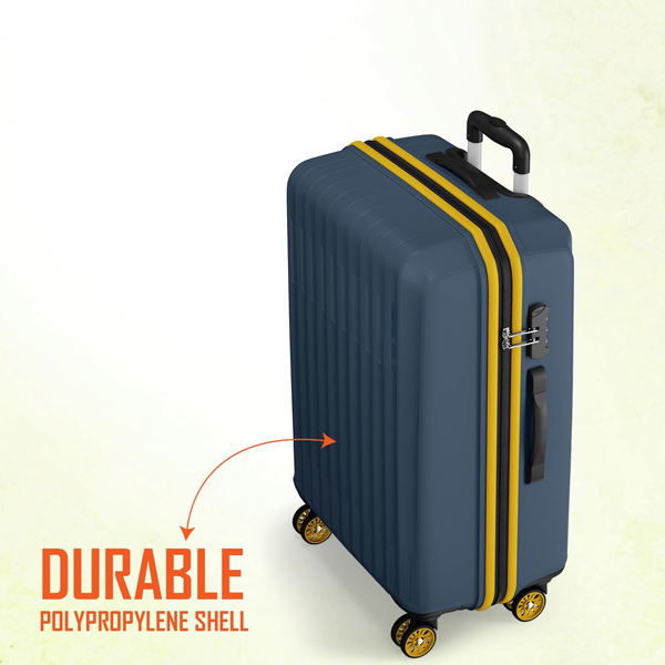 75cm Large Size Check-in Trolley Bag Hard Case Polypropylene, Navy