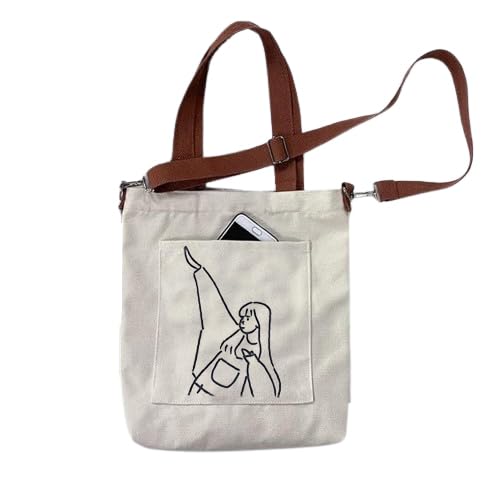 Cotton Tote Bags for Women white