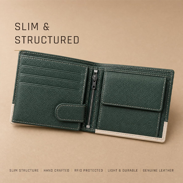 Sand Leather Wallet for Men