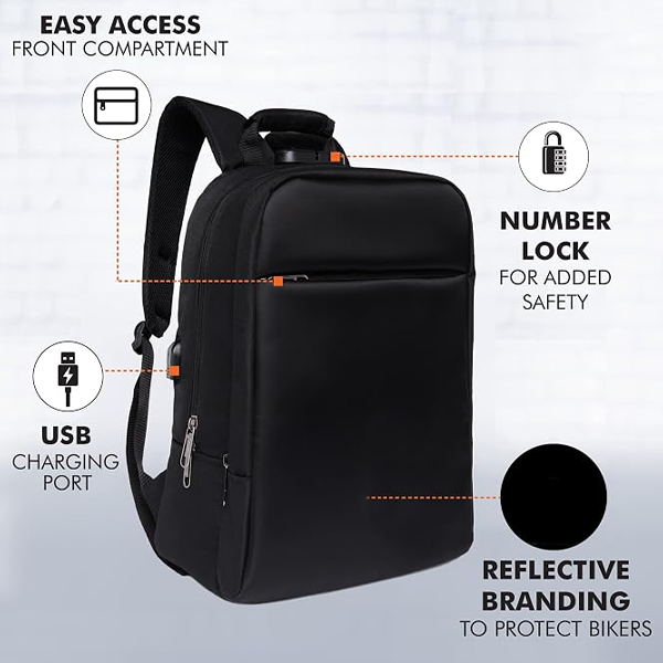 Anti Theft Number Lock Backpack Bag ,Organizer Pocket for Men Women Boys Girls