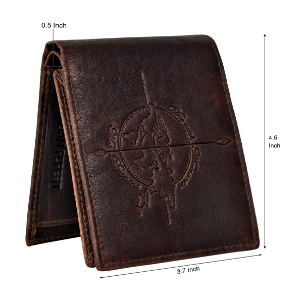 Atlas Brown Leather Wallet for Men