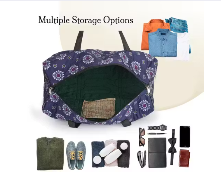 Large capacity stylish trendy travel & gym bag/Women's weekend bag