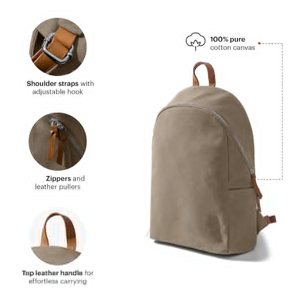 Everyday Casual Laptop Backpack Compatible with upto 14 inch Laptop