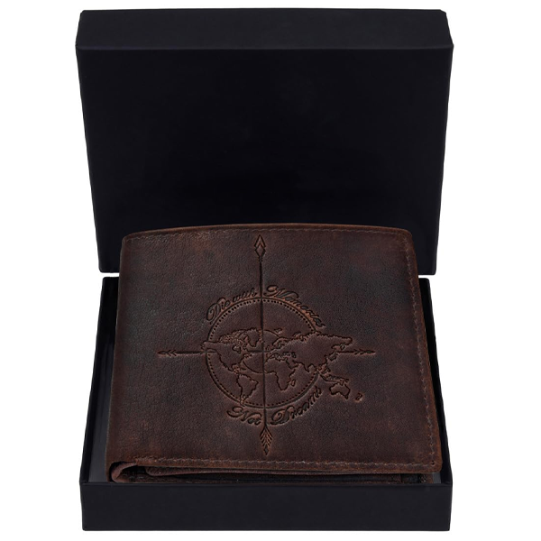 Atlas Brown Leather Wallet for Men