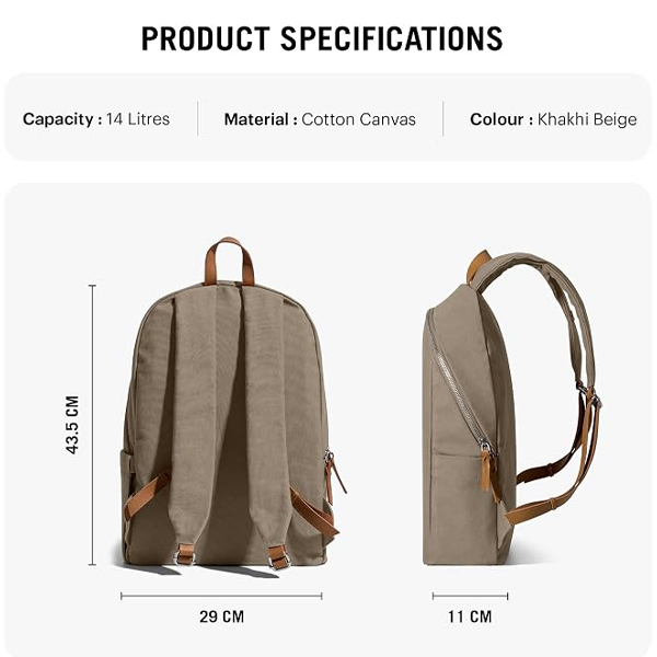 Everyday Casual Laptop Backpack Compatible with upto 14 inch Laptop