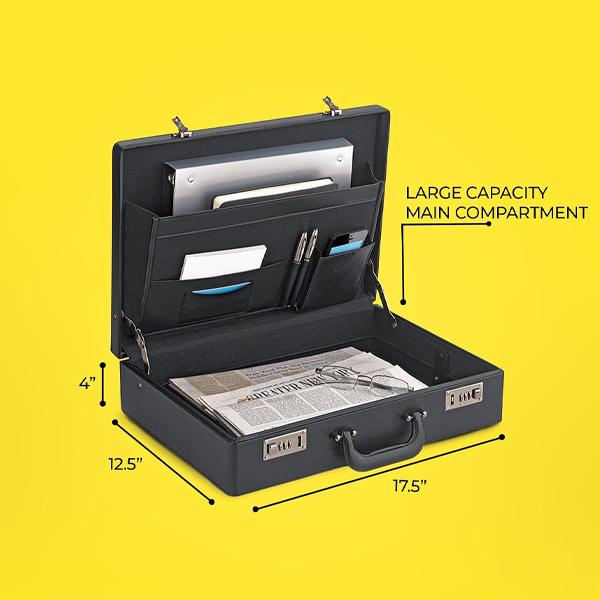 Business Brief, Large Main Compartment - Grand Central, Black