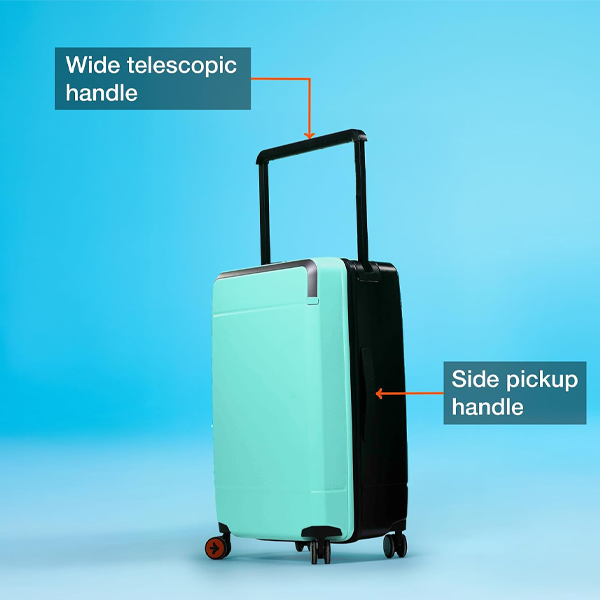 Green Black 26 inch |66 Trolley Bag |Medium Suitcase