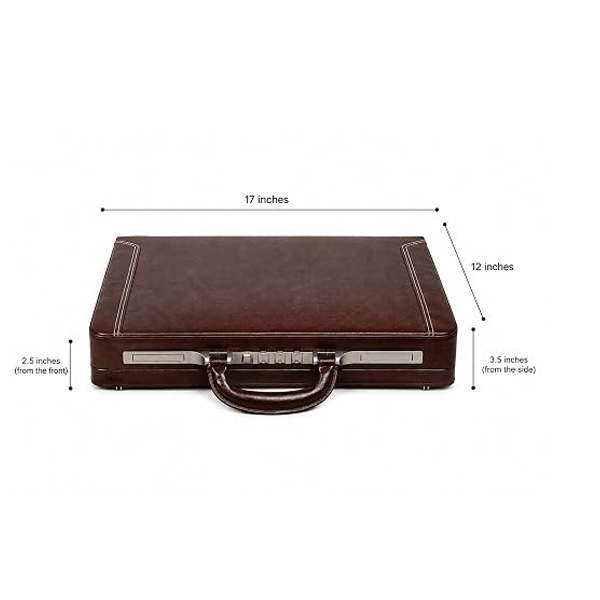 Genuine Leather Business Briefcase Office Bag for Men