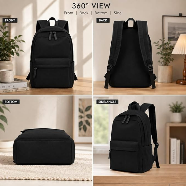 Black stylish Backpack for Men and Women