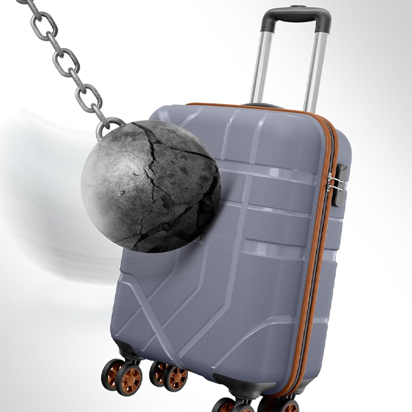 Hard Case Polypropylene, 360 Degree Wheeling Carry-on Luggage for Men & Women, Suitcase for Travel, Trolley Bags