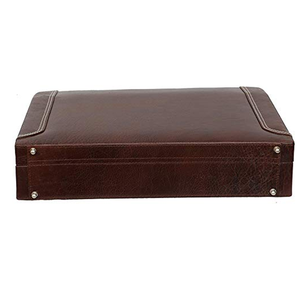 Genuine Leather Business Briefcase Office Bag for Men