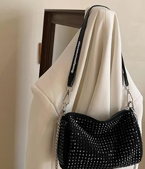 Rhinestone Crossbody chain sling Bag for women Evening Clutch Handbags for Girls