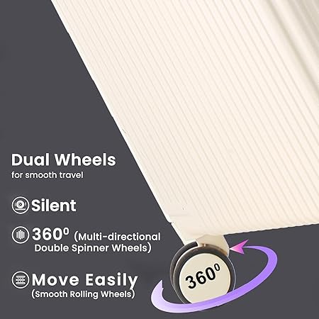 Check-In With Usb Port And Cup Holder,Lightweight Suitcases With Tsa Lock,Travel Luggage Hard Shell Rolling Suitcases,20Inch/50Cm