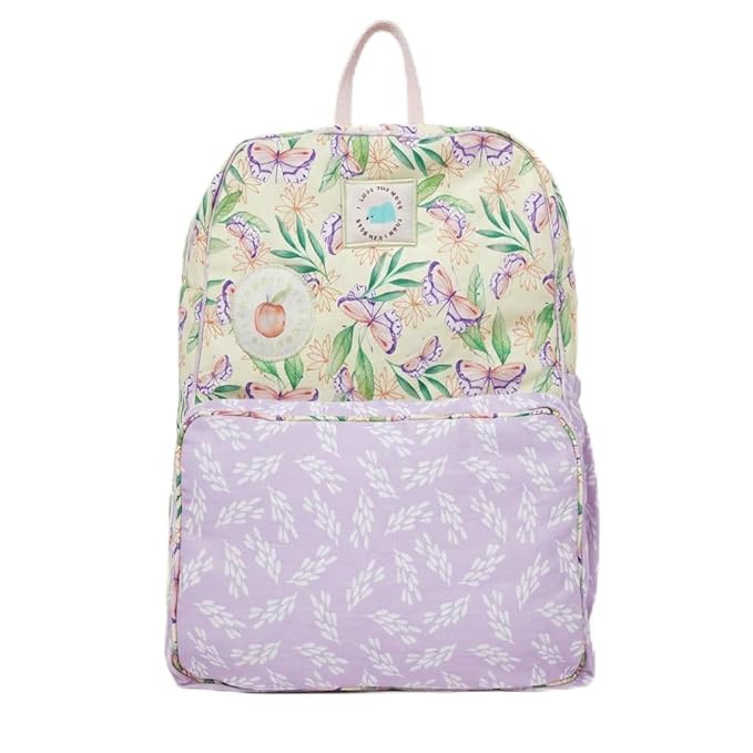 Cute Backpack for Kids Girls Boys Toddler Backpack Preschool Nursery Travel Bag white green