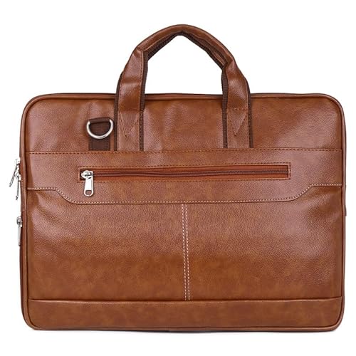 Messenger Bag for Business Travel, Office, College, Corporate Tan