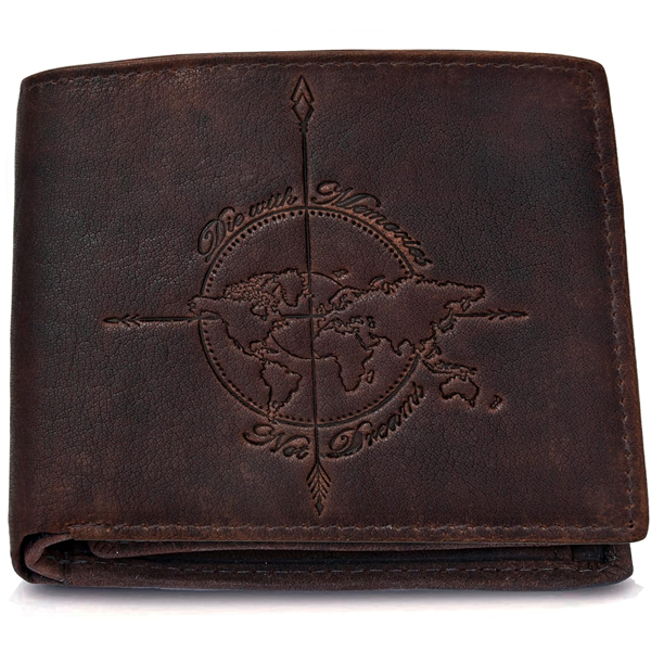 Atlas Brown Leather Wallet for Men