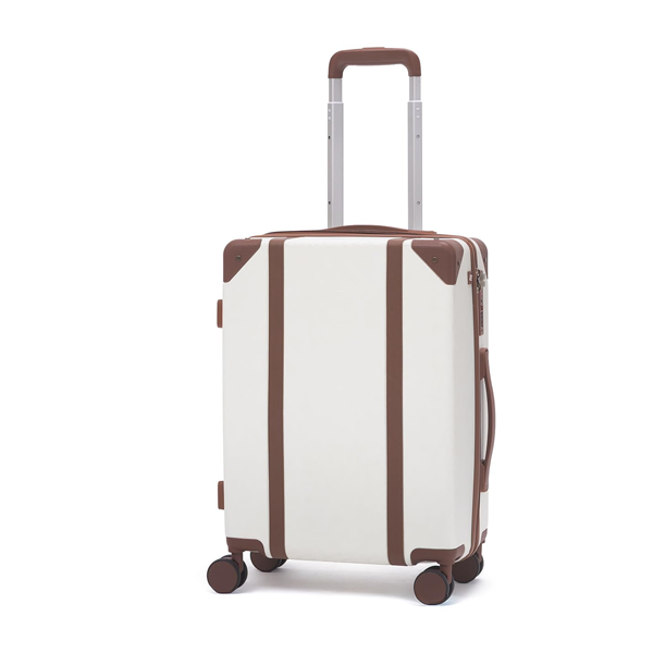 20 Inch (55cm) Cabin Trolley Bag Hard Shell Polycarbonate Suitcase 8 Spinner Wheels Carry On Luggage