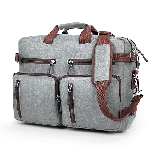 Laptop Messenger Bag For Men -Convertible Large Backpack For Office And Travel