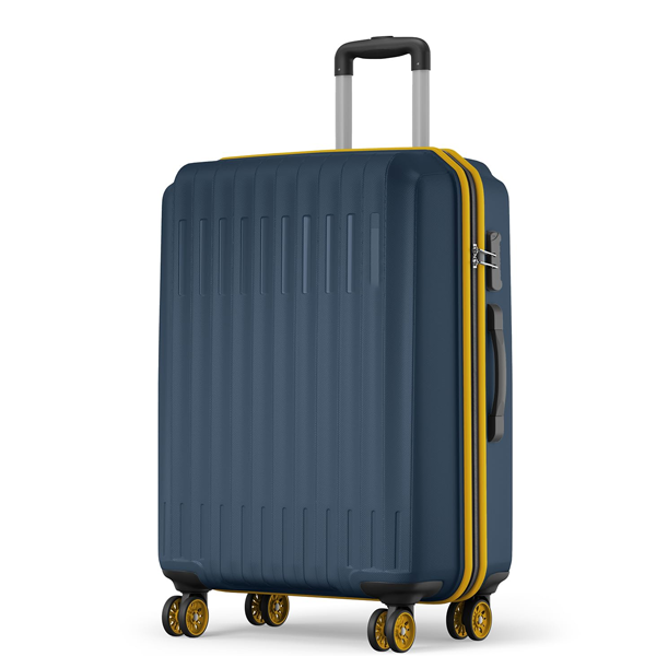 75cm Large Size Check-in Trolley Bag Hard Case Polypropylene, Navy