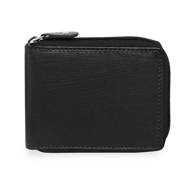 Leather Wallet for Men, Black